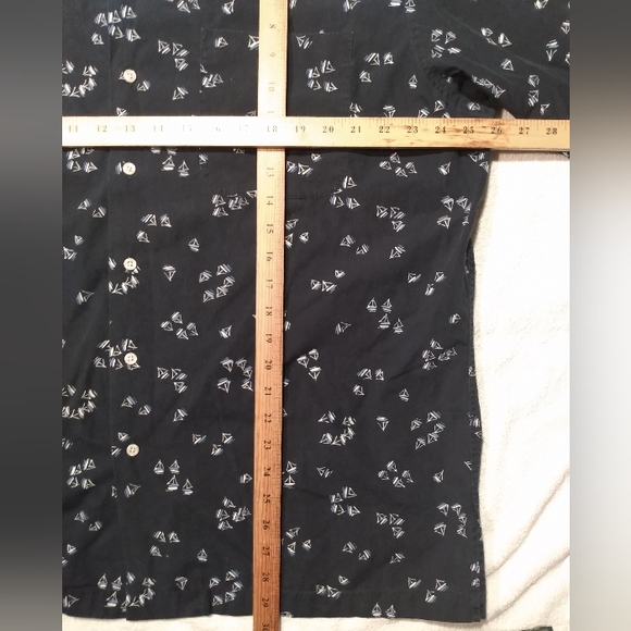 Vintage POLO Ralph Lauren All Over Boat Print Clayton Camp Button up Shirt L/XL - Picture 9 of 9